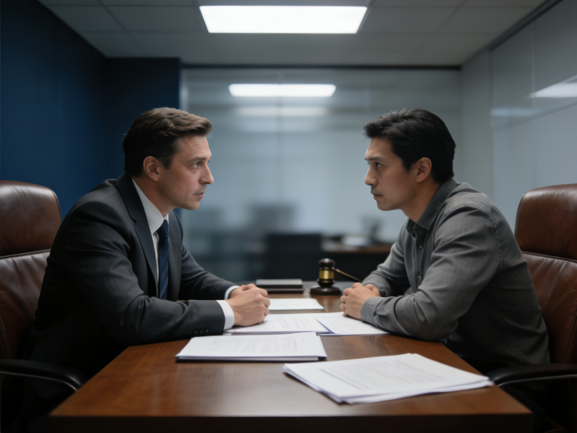 侦探与客户会面